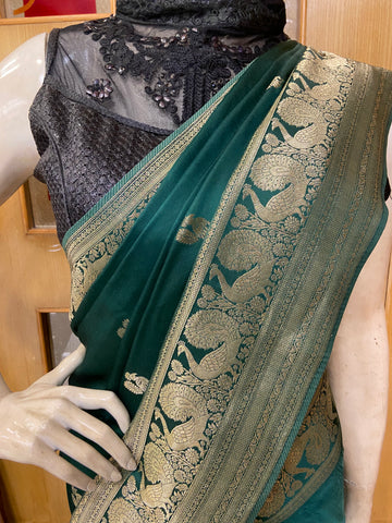 Premium crepe satin silk saree