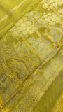 Pure Chinnon Saree- 902217 Yellow