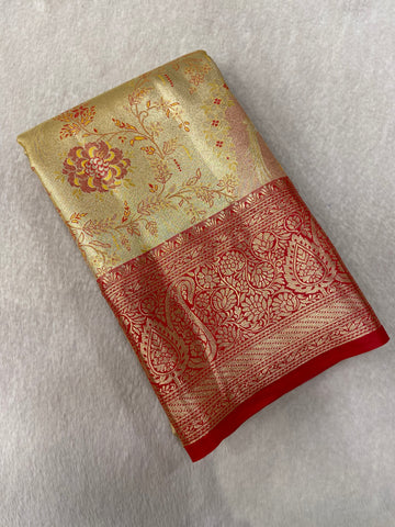 Bridal Semi Tissue Silk Saree