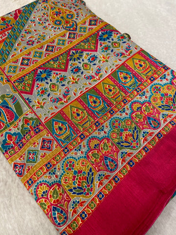 Premium Pashmina Silk Saree🩶