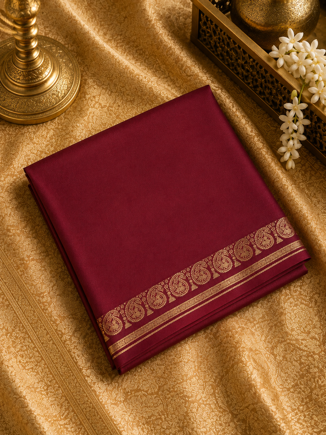 Premium Crepe Semi Mysore Silk Saree✨