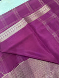 Pure Mix Mysore Crepe Silk Saree- Wine
