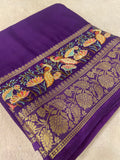 Premium Crepe Mysore Silk Saree With Embroidery - 902533
