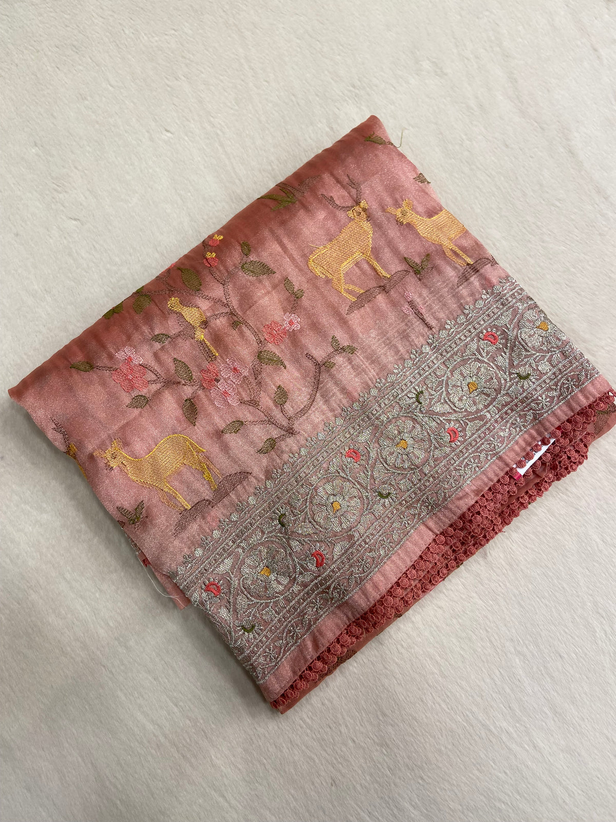 Pure tissue organza saree
