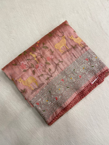 Pure tissue organza saree