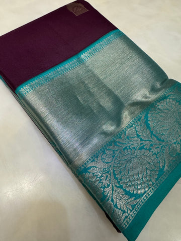 Pure Kanjeevaram silk mark certified saree