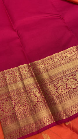 Half mix Kanjeevaram silk saree
