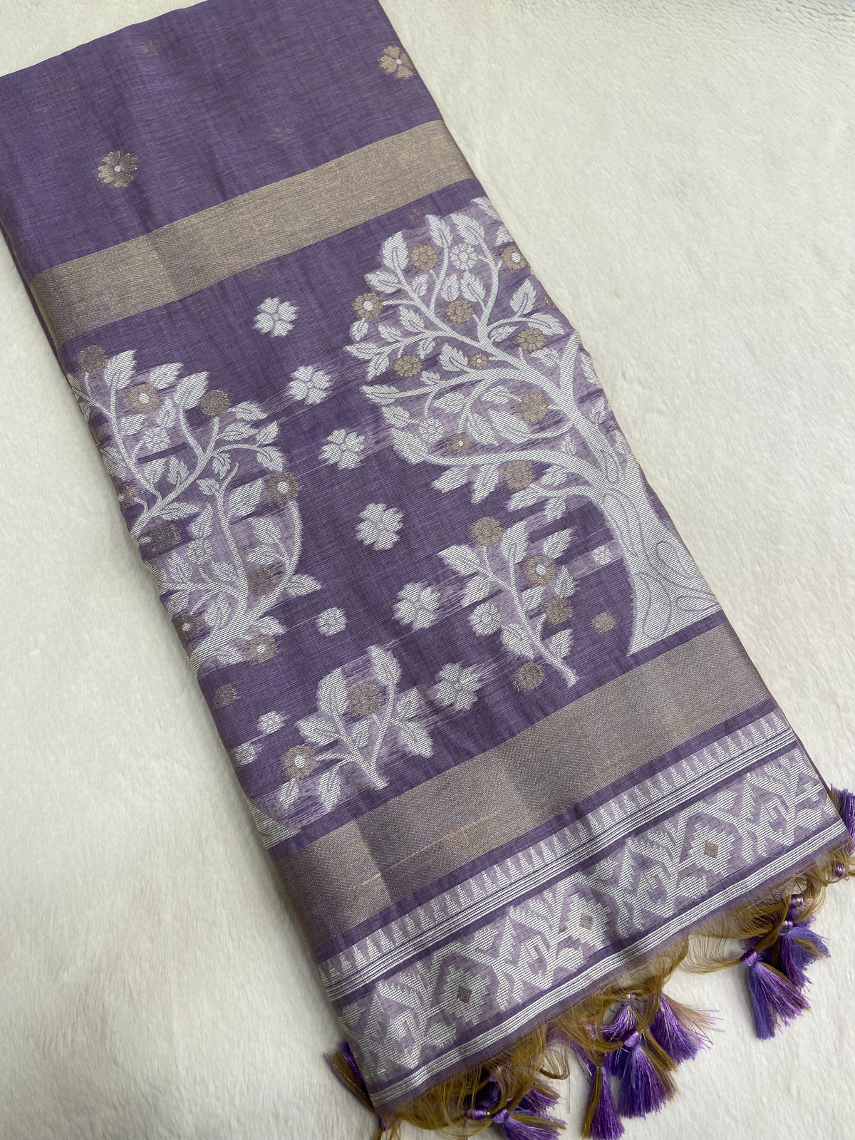 Spun soft cotton saree