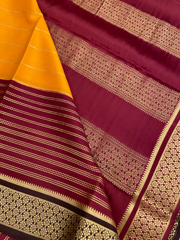 Pure Crepe Mysore Silk Certified Saree 120 GSM