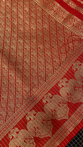Premium Semi Crepe Mysore Silk Saree