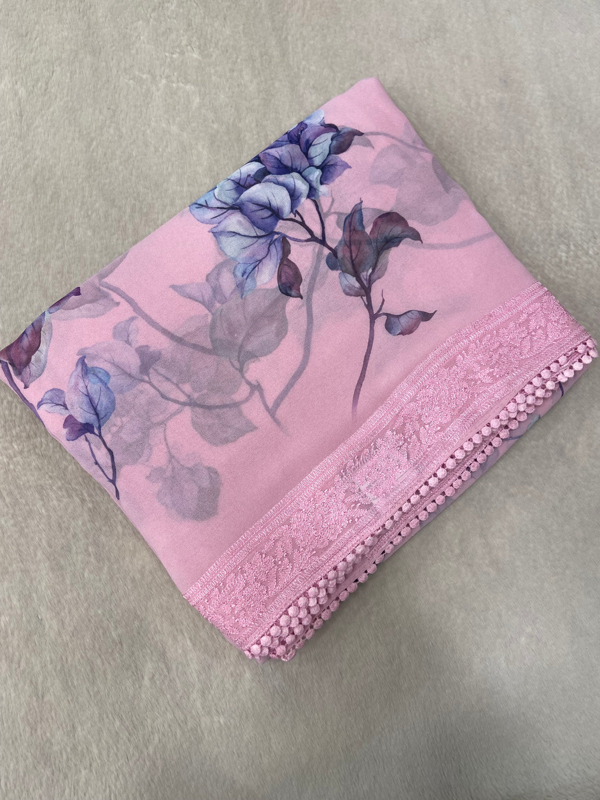 Premium Chiffon Digital Print Saree