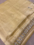 Designer cocktail organza saree