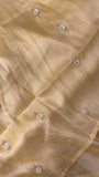 Designer cocktail organza saree