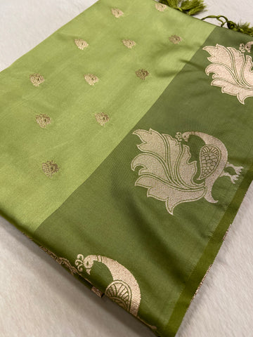 Premium crepe satin silk saree🦚