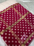 Premium Crepe Silk Saree With Bhandani Design