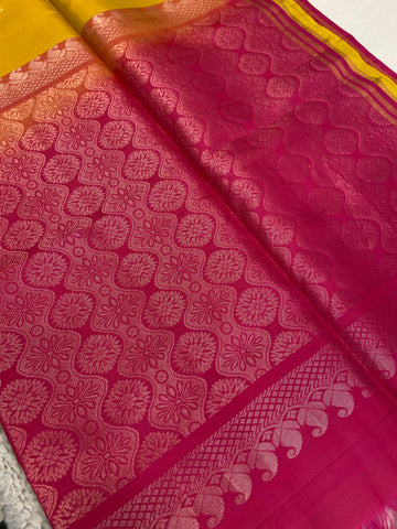 Half Mix Kanjeevaram Soft Silk Saree