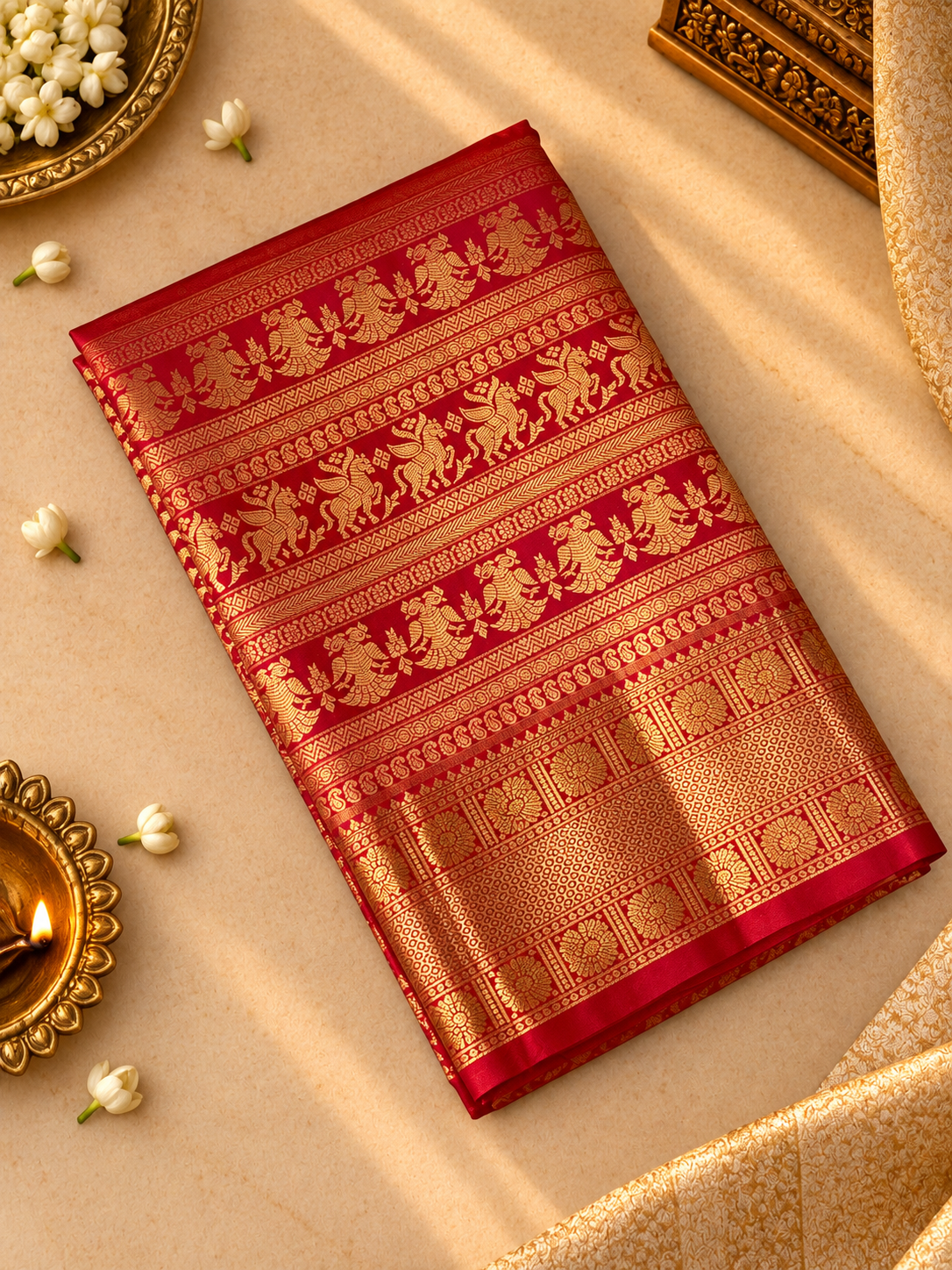 Premium Semi Kanchipuram Silk Saree - RF1116