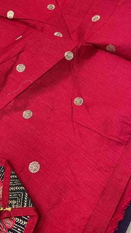 Premium Flora Crepe Silk Saree With Embroidery Border