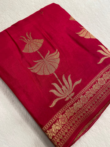 Russian Crepe Silk Saree 🩷