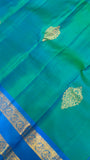 Pure 1G gold zari handloom Kanjeevaram Silk Saree- Silk mark certified- PS2383