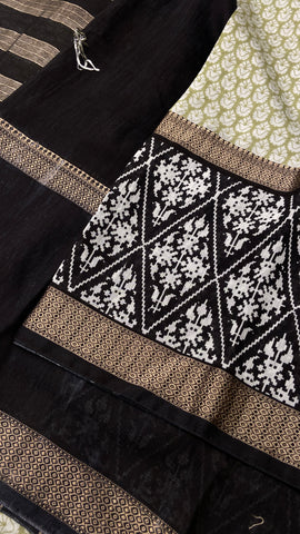 Premium Semi Chanderi Saree💚