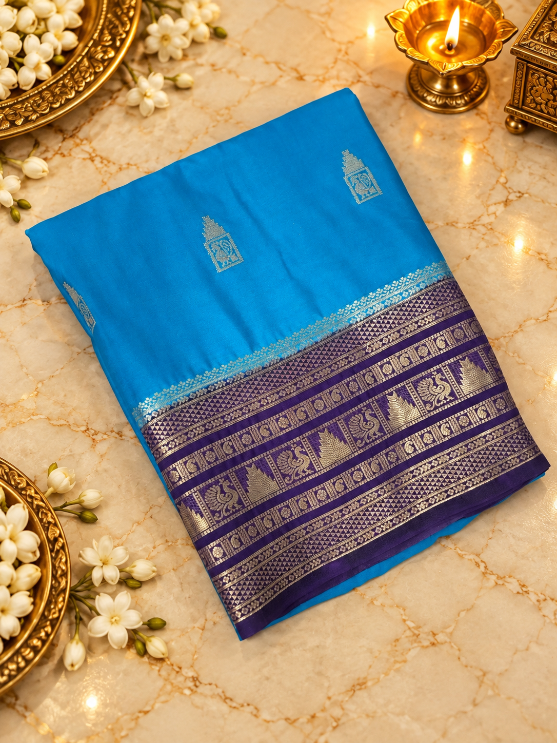 Premium Semi Mysore Silk Saree - 902557