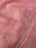 Premium Fendicrush Saree (peach)