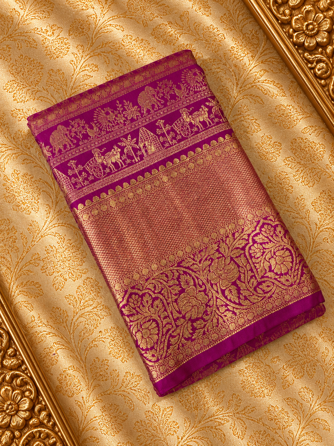 Premium Bridal Semi Kanchipuram Silk Saree - 902785