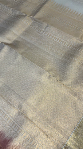 Half Mix Kanjeevaram Silk Saree