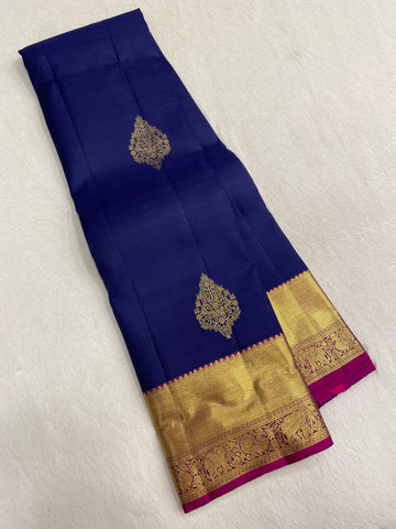 Pure zari handloom Kanjeevaram silk mark certified saree