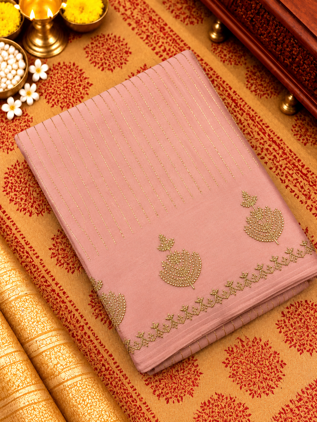 Russian Silk Saree With Embroidery🪷