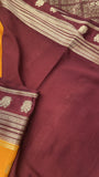 Pure  Mix Mysore Crepe Silk Saree