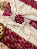 Premium Crepe Silk Saree With Bhandani Design