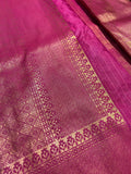 Premium quality semi tissue kanjeevaram silk saree- 902695 Reddish pink