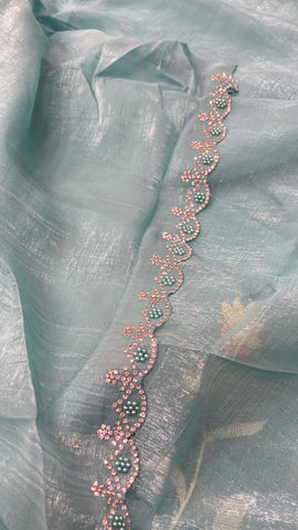 Premium Crush Organza Saree