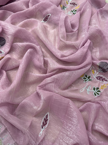 Premium Crush Organza Saree🩷