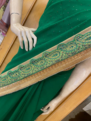 Premium Crush Organza Saree