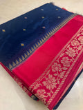 Premium Quality Tussar Saree in Paithani Weaves With Satin Border