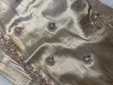 Pure handwork tissue kanjeevaram saree with dupatta