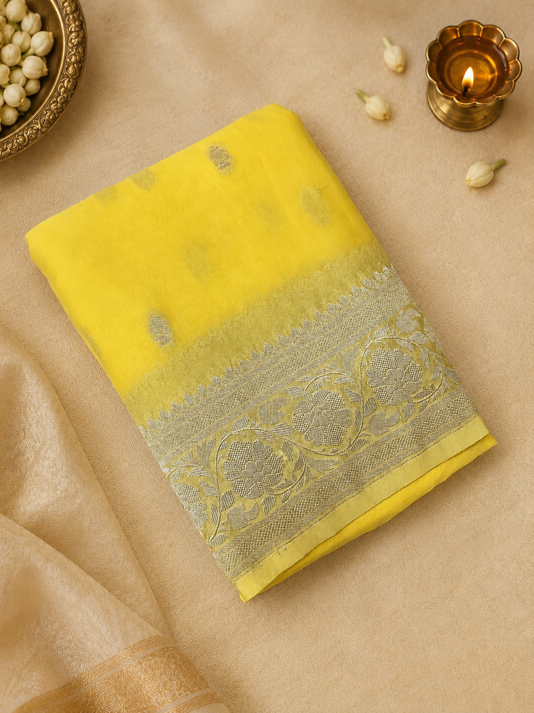Premium Semi Georgette Saree