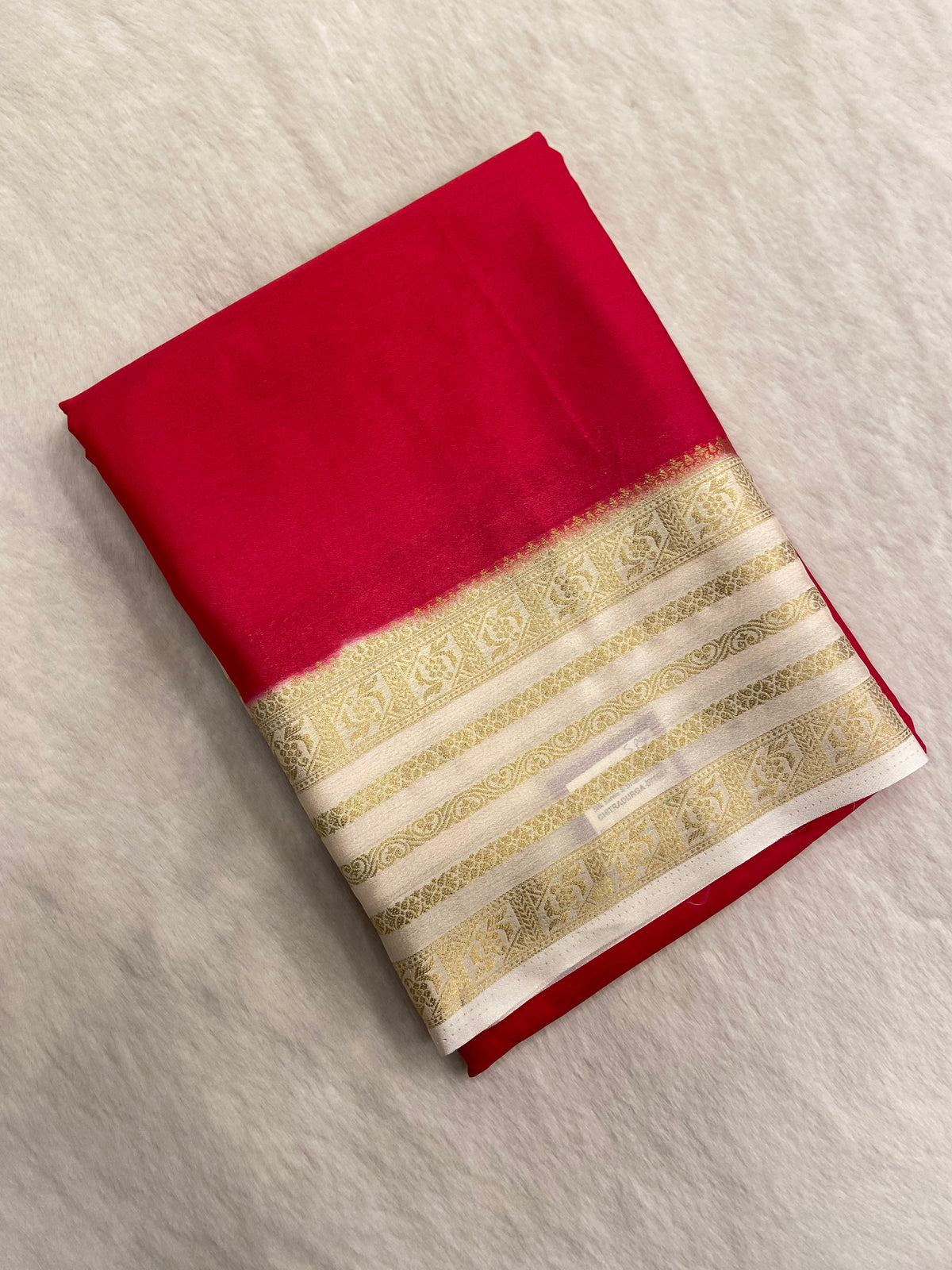 Semi Mysore Silk Saree Digital Print Blouse