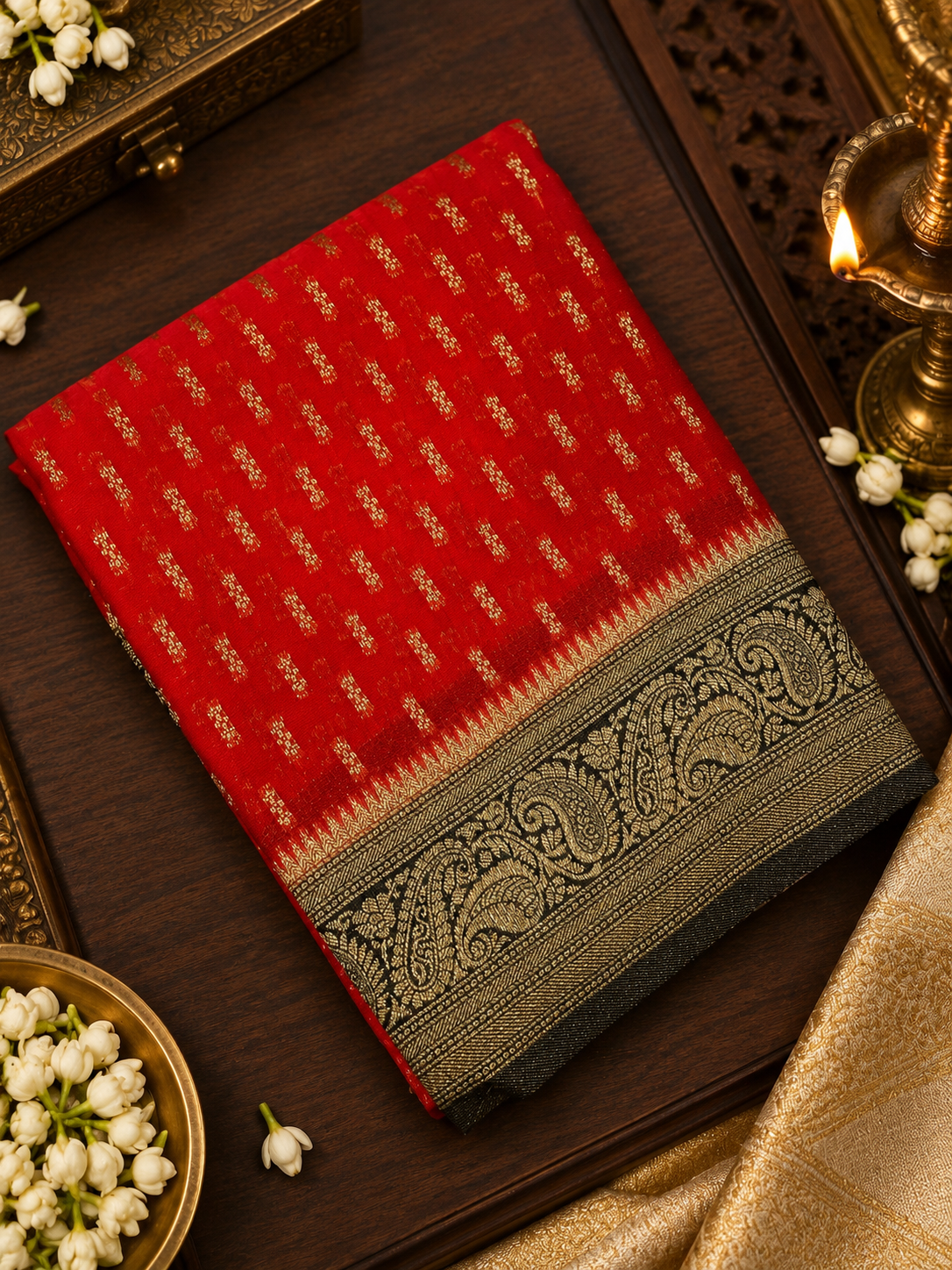 Premium Crush Georgette Saree ❤️ -902138