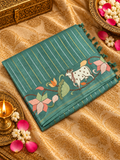 Pure Tassar Saree With Embroidery - 901997
