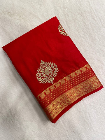 Premium wrinkle crepe silk saree❤️