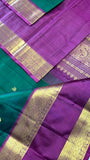 Pure 1G gold zari handloom Kanjeevaram Silk Saree- Silk mark certified- PS2397