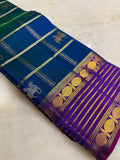Pure 1G gold zari handloom Kanjeevaram Silk Saree- Silk mark certified- PS2415