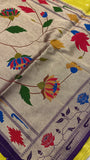 Premium Russian Silk Saree With Paithani Border