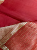Pure Organza silk saree- Silk mark certified- 902351 Rust Orange