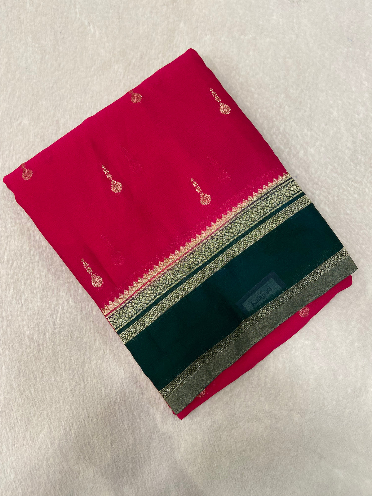 Premium Crush Georgette Saree