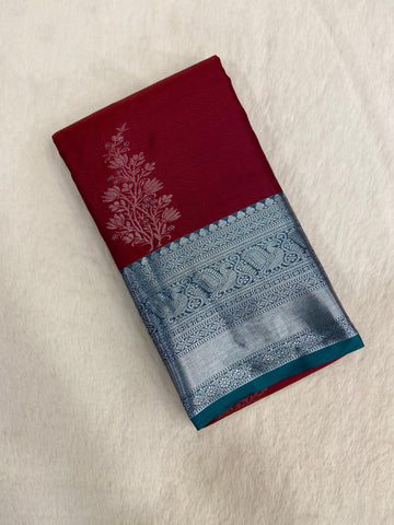 Half mix Kanjeevaram silk saree